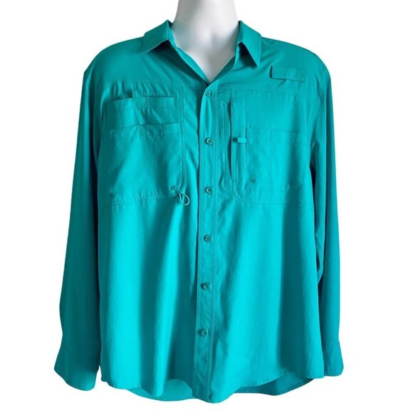 Reel Legends Saltwater II Long Sleeve Fishing Performance Shirt Men's Large NEW - Picture 2 of 7